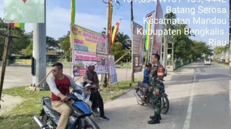 Babinsa Mandau Serka Junaidi Sosialisasikan Nilai Pancasila